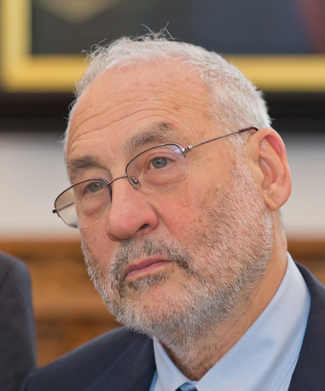 Réception du récipiendaire du prix Nobel en sciences économiques (2001), Joseph E. Stiglitz par le maire de Cologne, Allemagne, Jürgen Roters, dans le «Senatssaal» de la mairie historique de Cologne