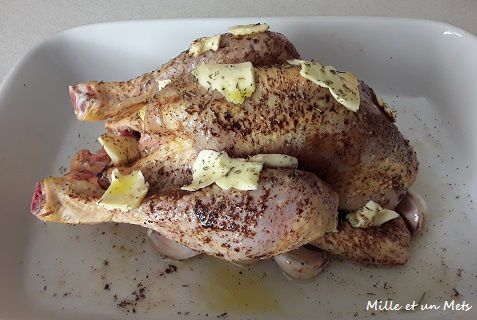 Poulet rôti au four