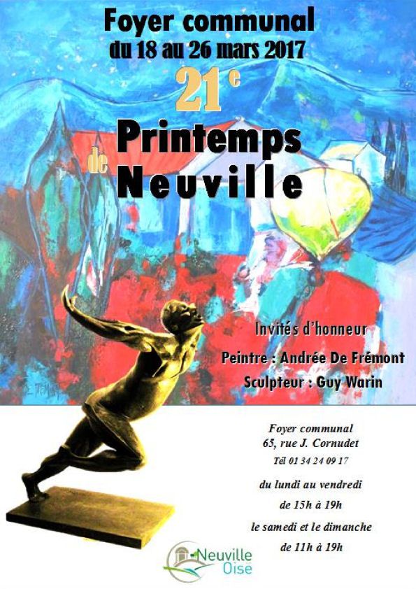 21è PRINTEMPS DE NEUVILLE sur-Oise (95), j'y suis ! À voir jusqu'au 26 mars