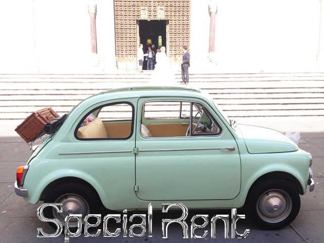 Noleggio Auto Matrimoni FIAT 500/D CABRIO Cabrio Special Rent Napoli