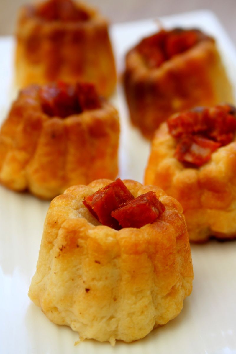 Mini cannelés au chorizo