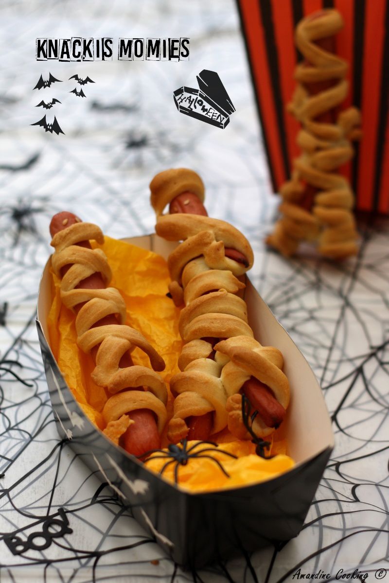 Knackis momies pour Halloween - Amandine Cooking