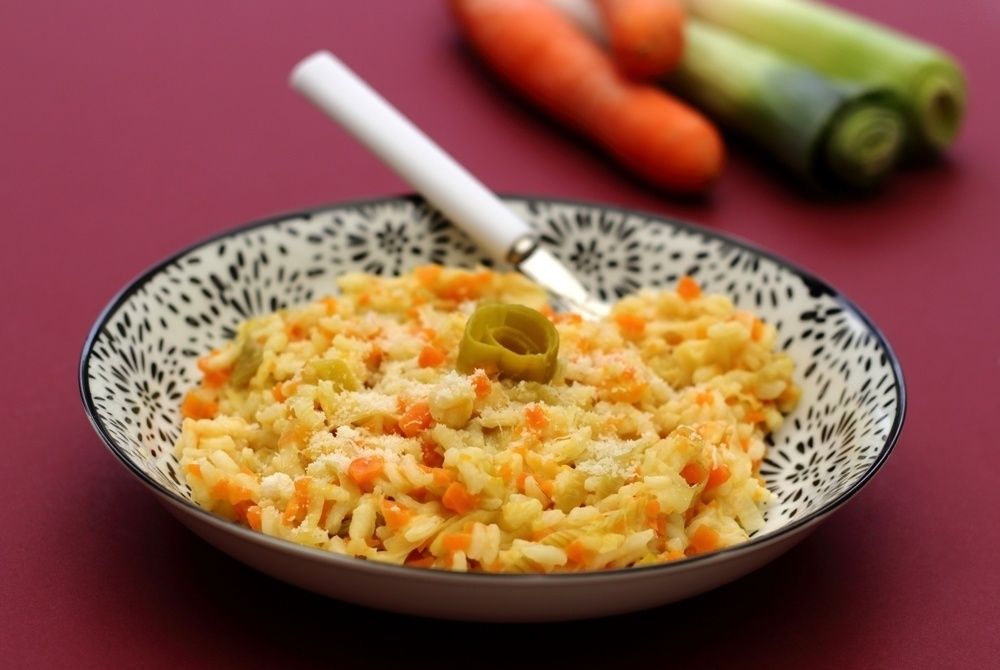 Risotto aux poireaux et carottes - Amandine Cooking