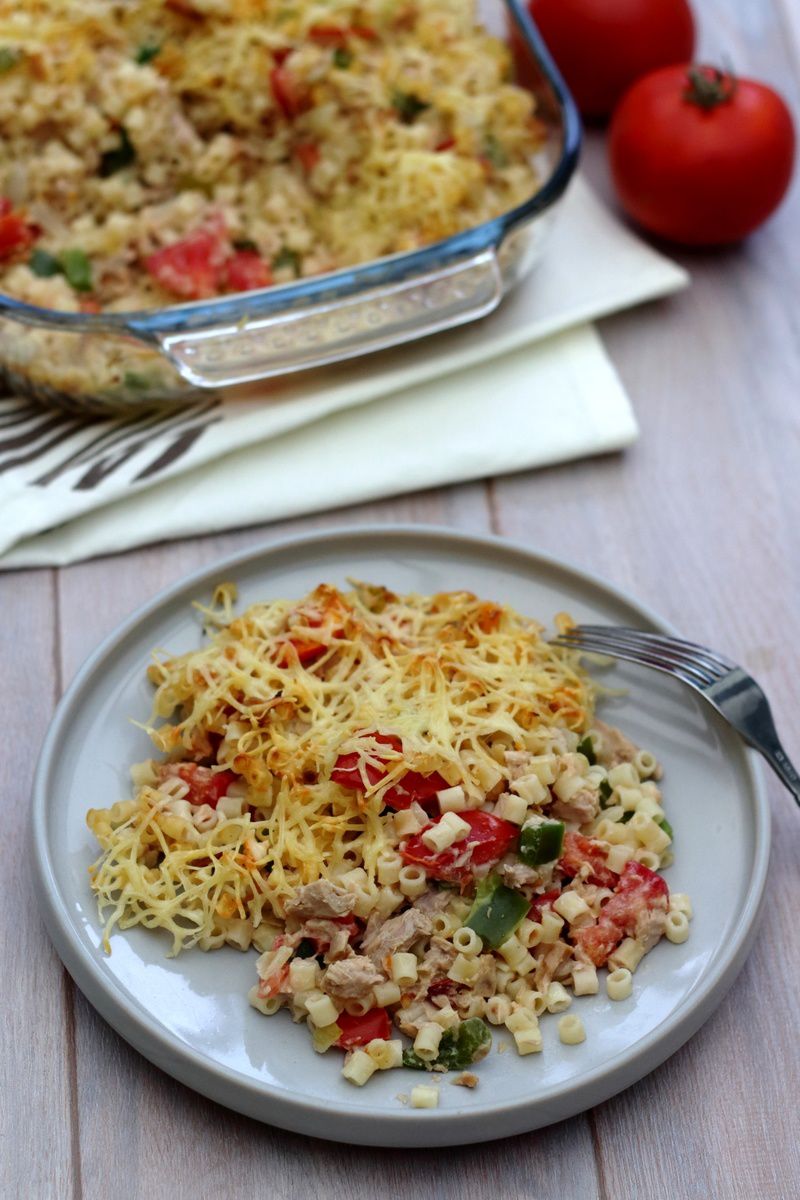 Recette des pâtes au thon tomate et poivrons facile et super bonnes