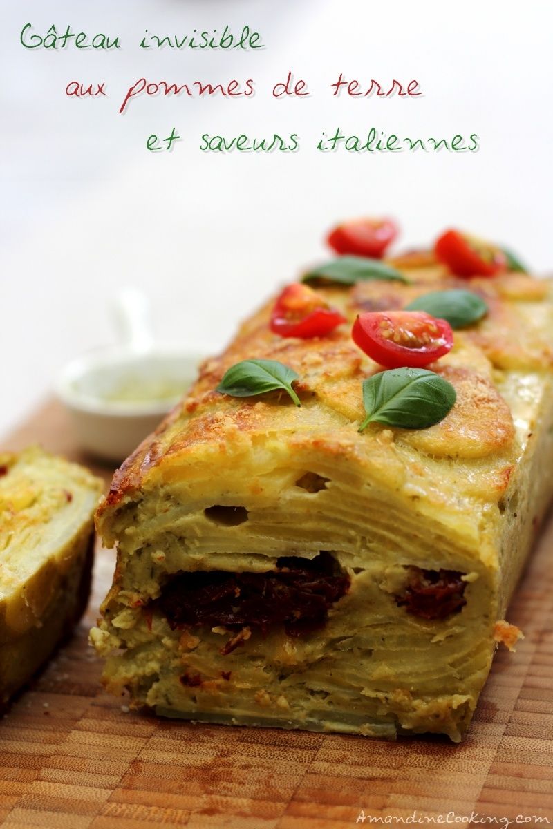 Gâteau invisible aux pommes de terre et saveurs italiennes