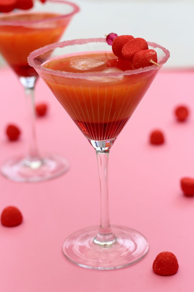 Cocktail de Saint-Valentin (vodka & tagada) - Amandine Cooking