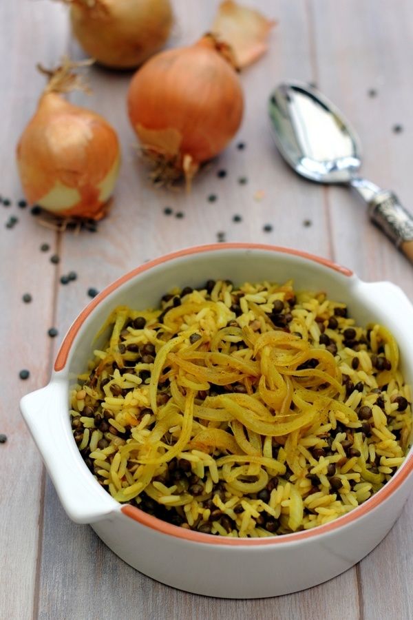 riz lentilles