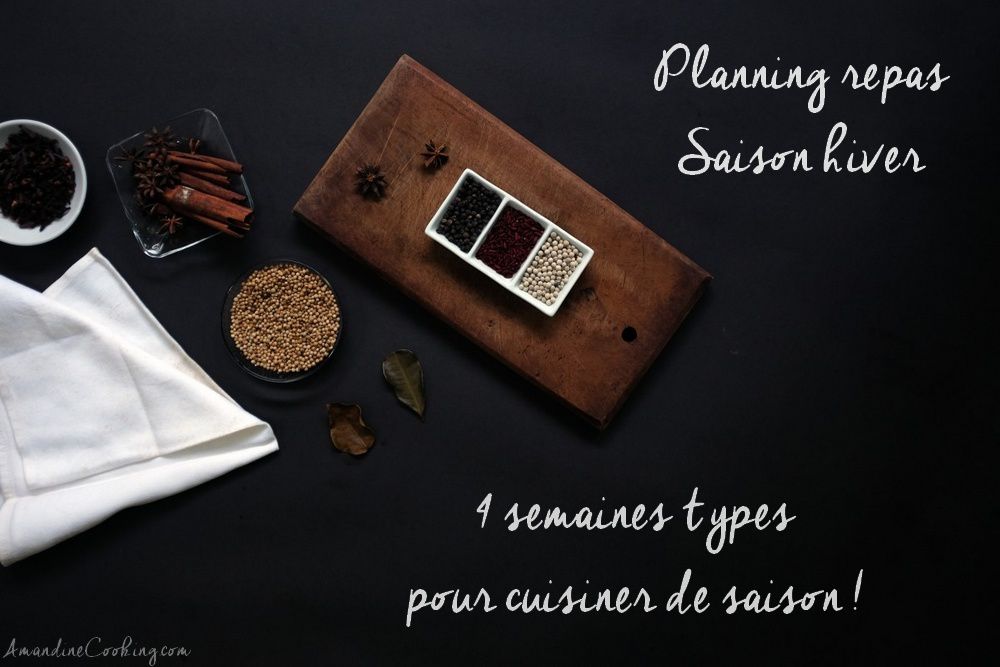 Menu de saison Amandine Cooking