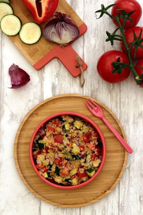 salade de quinoa et lentilles corail