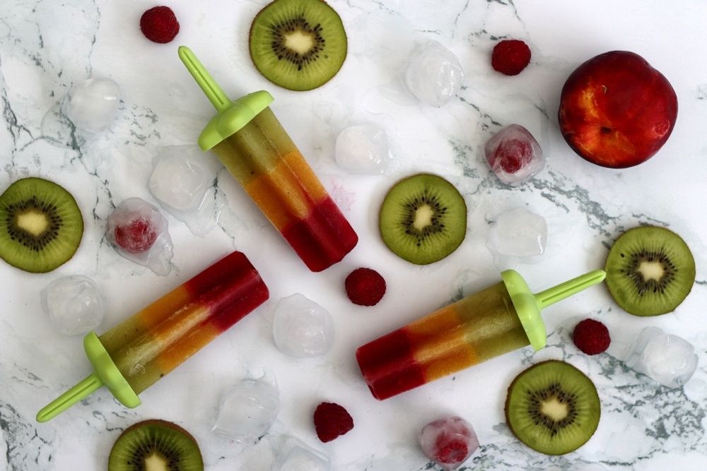 glace à l'eau aux fruits