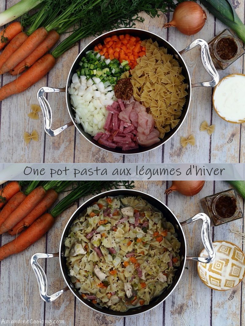 one pot pasta aux légumes d'hiver