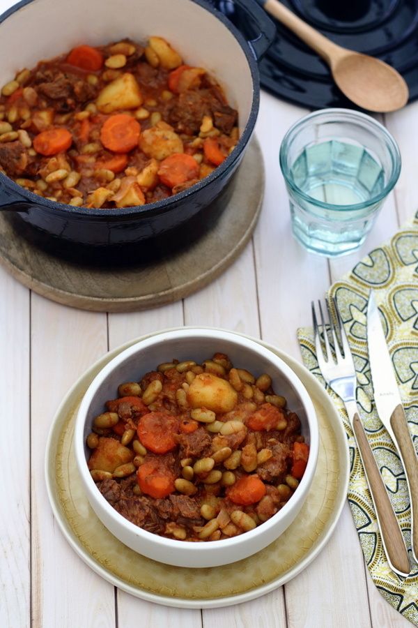 mijoté de boeuf aux flageolets