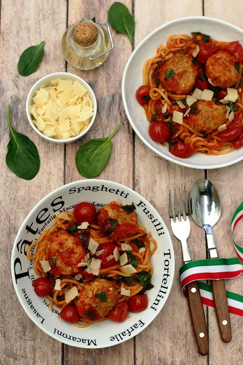 spaghetti aux boulettes