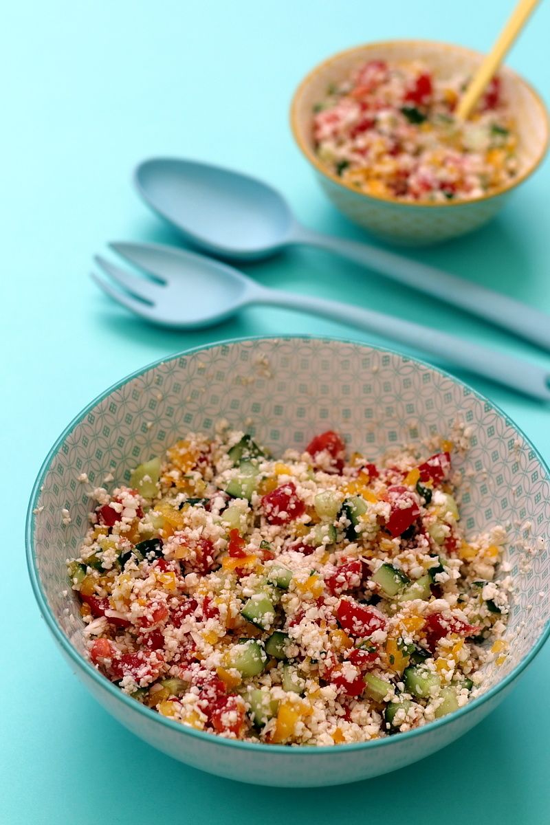 Taboulé de chou-fleur - 100% légumes ! - Amandine Cooking