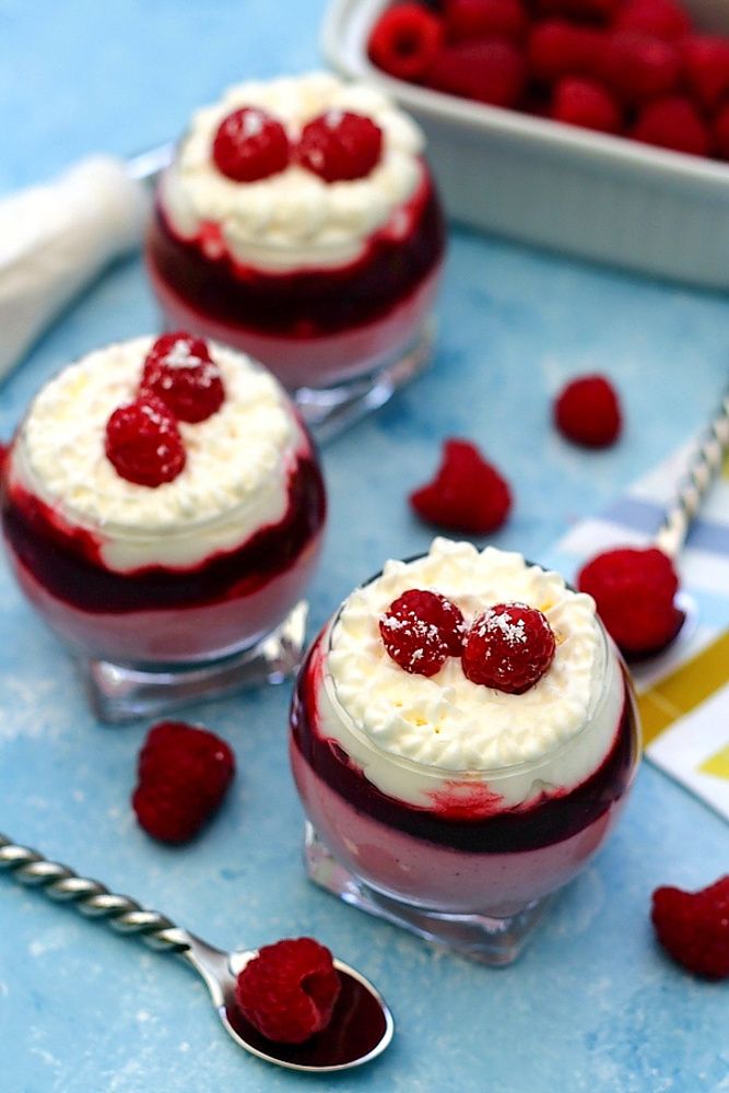 mousse aux framboises facile