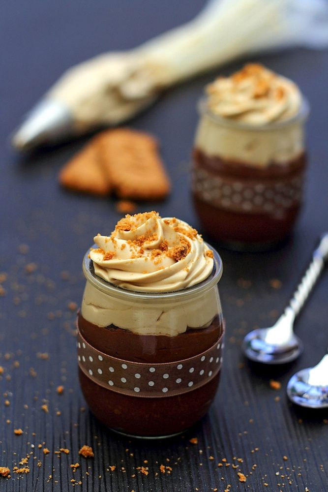 Mousse au chocolat et chantilly spéculoos - Amandine Cooking