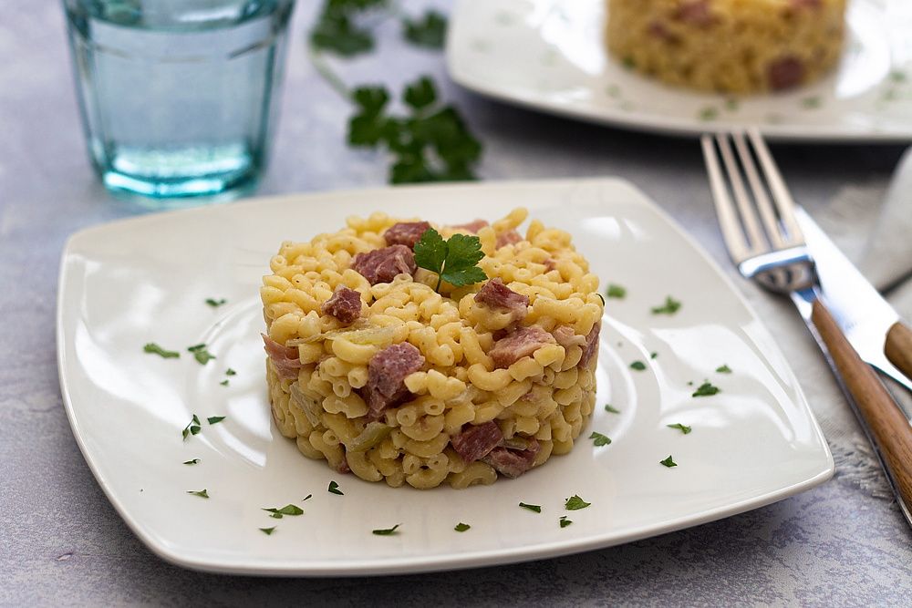 Coquillettes façon risotto au jambon - Madrange