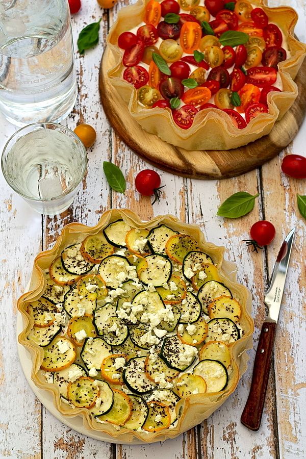 tarte brick courgette feta