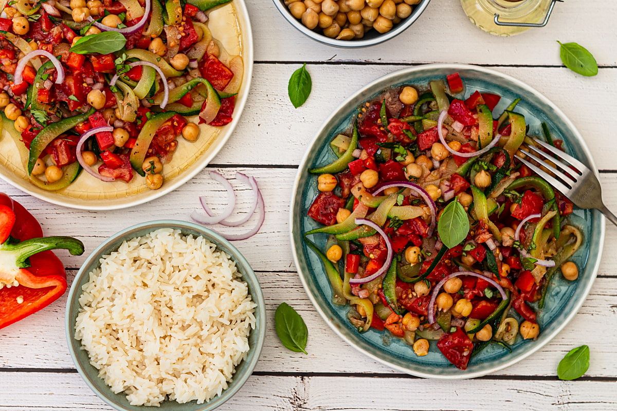 salade pois chiche végétarienne