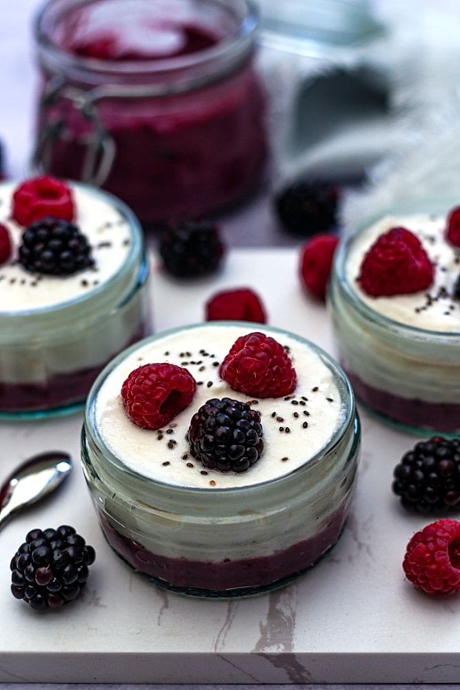 mousse fromage blanc fruits rouges