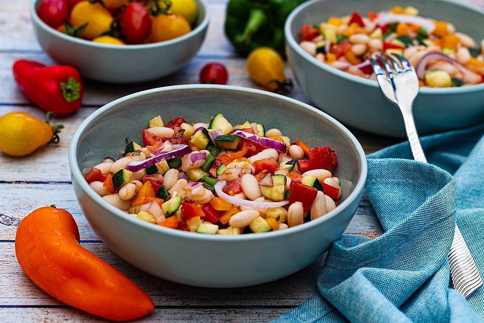 salade haricot blanc végératienne