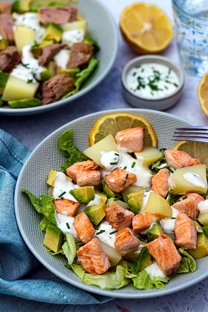 salade pomme de terre saumon