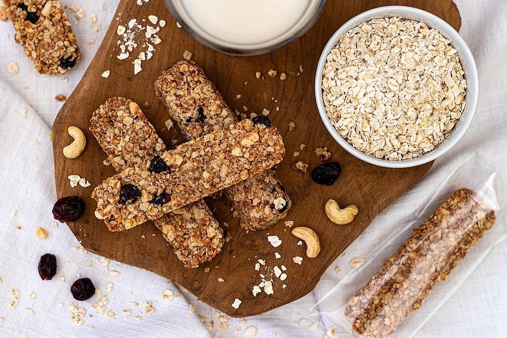 Barres De Cereales Maison Noix De Cajou Et Cranberries