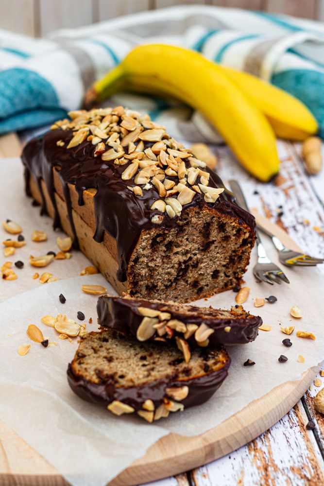 Banana Bread Au Beurre De Cacahuete Et Chocolat Amandine Cooking