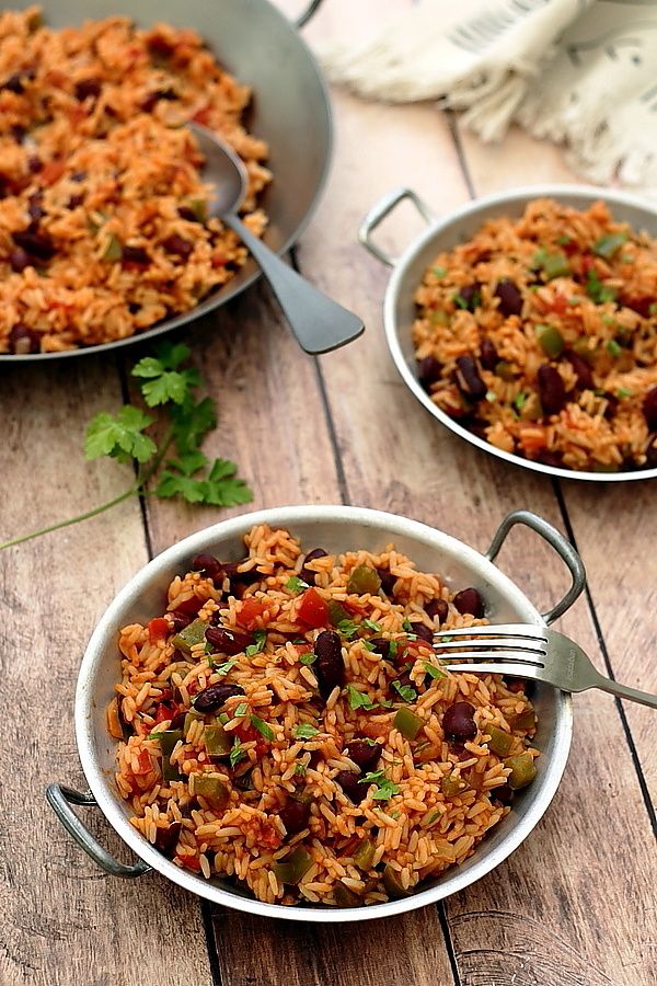 Riz aux haricots rouges et sauce tomate - Sainplement Healthy