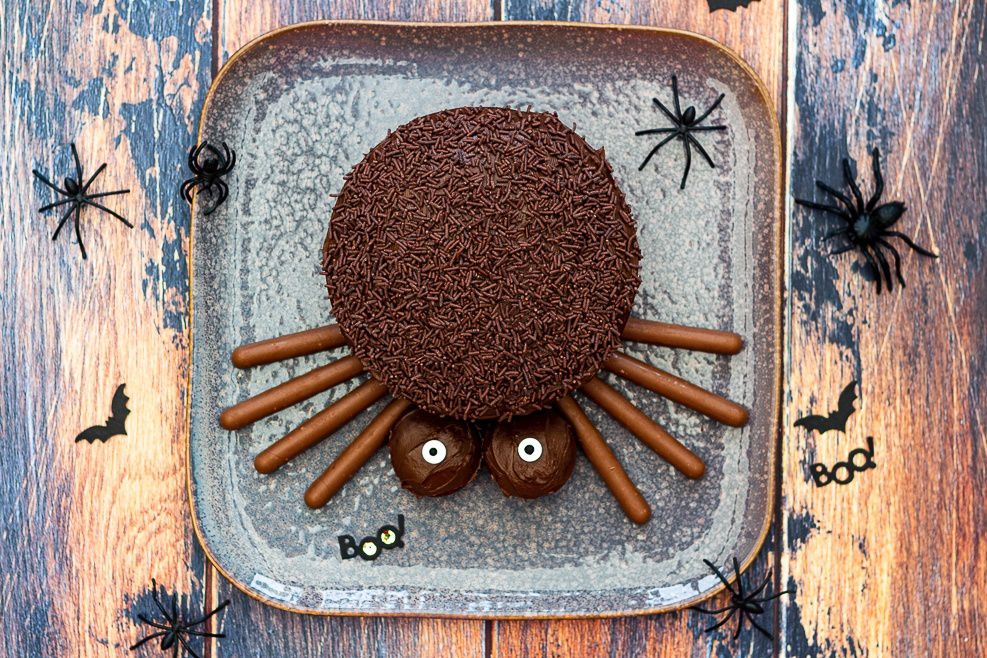 Gâteau araignée pour Halloween - Amandine Cooking
