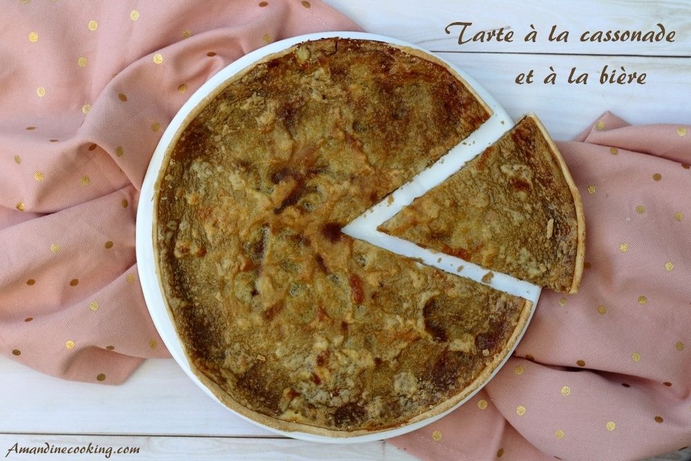 Tarte à la cassonade et à la bière - Amandine Cooking
