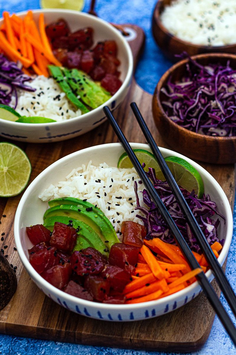 poke bowl thon recette