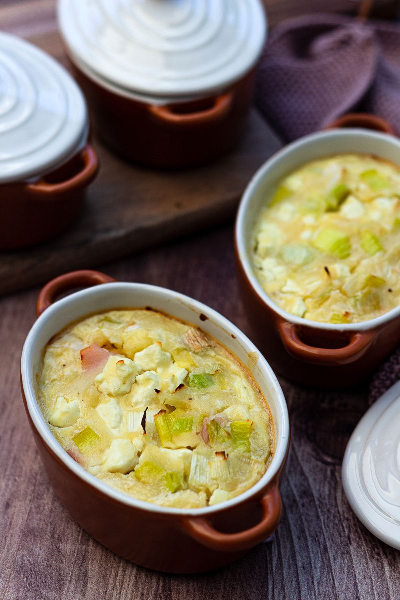 clafoutis poireaux bacon feta