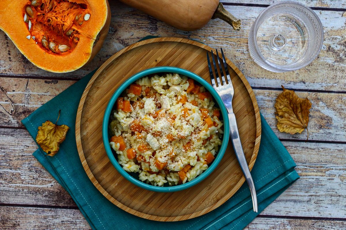 risotto butternut poulet