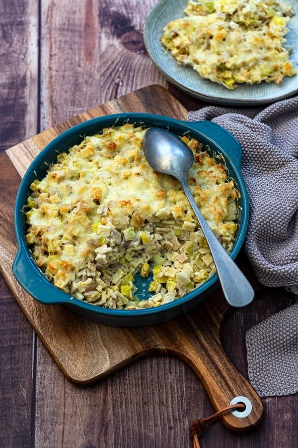 gratin crozets poireaux