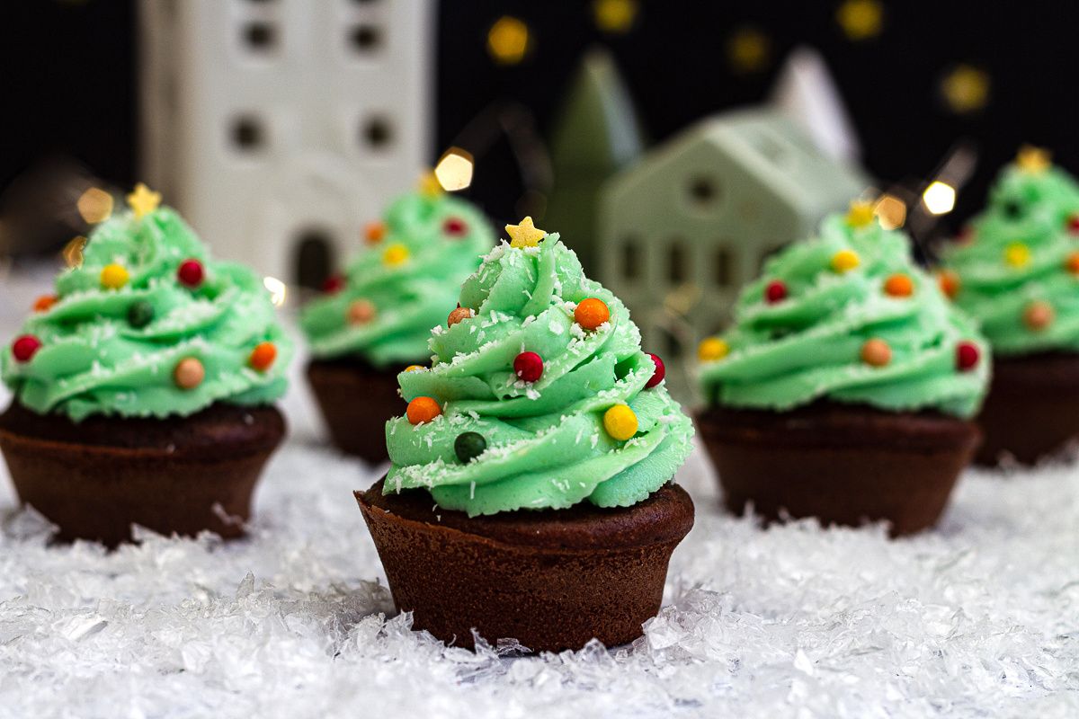 Cupcake sapin de Noël - Amandine Cooking