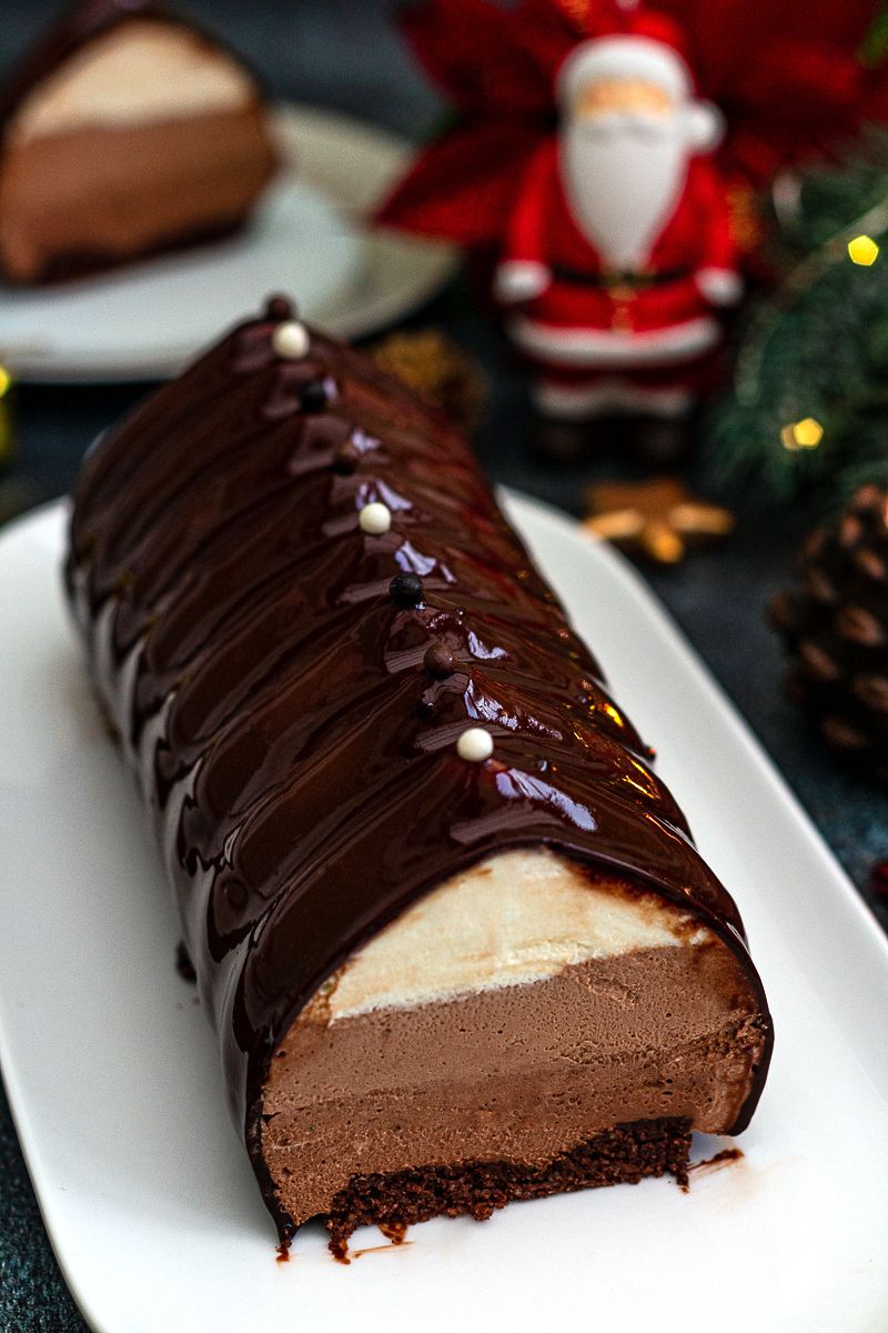 buche trois chocolats