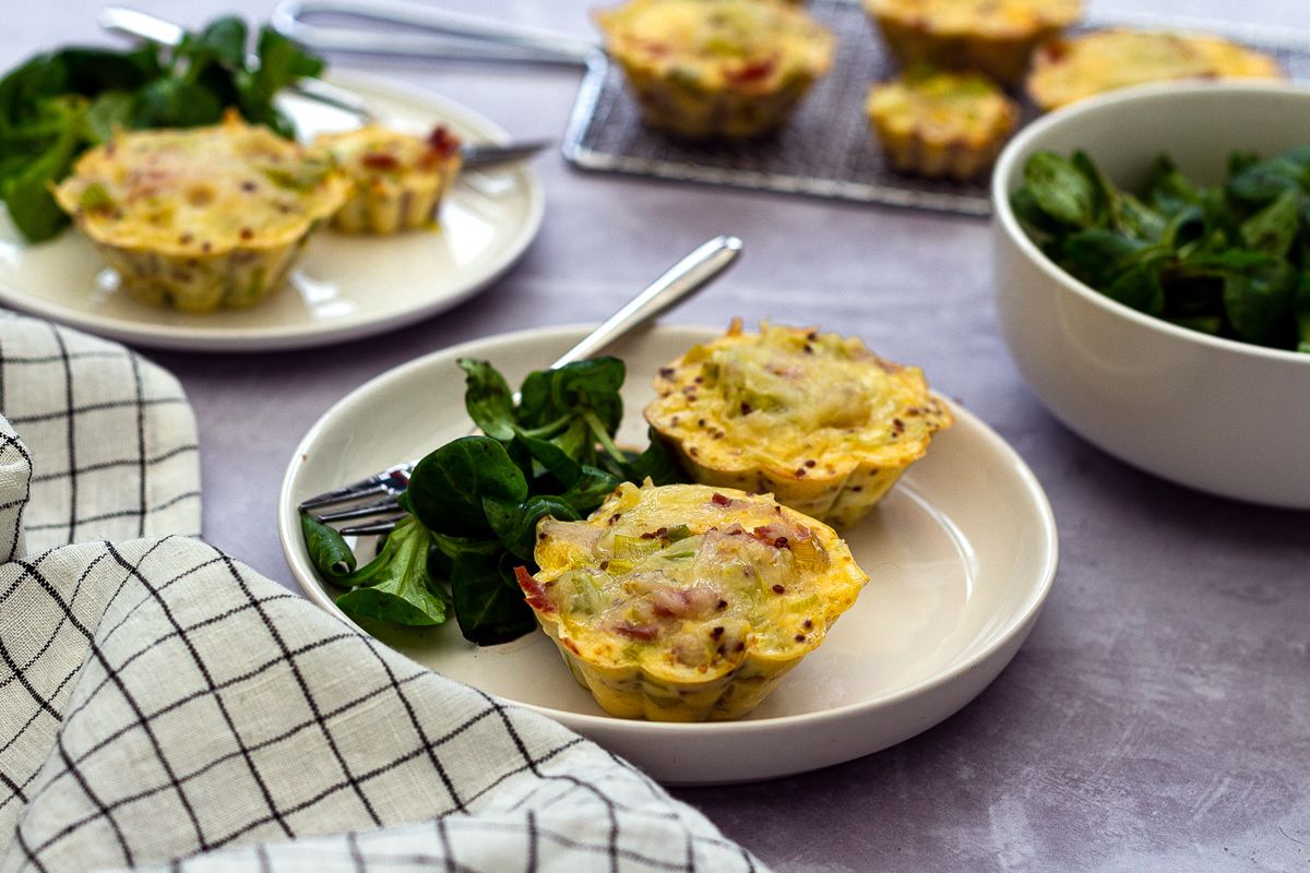ham and leek quiche
