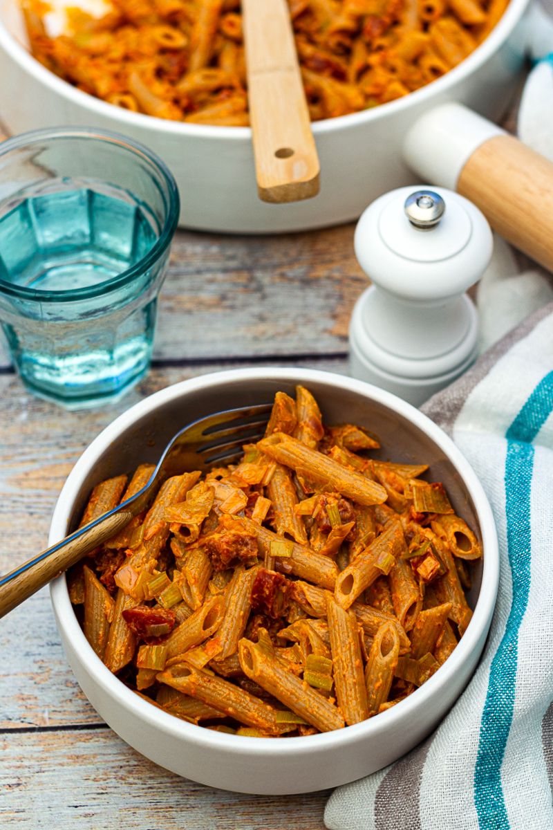 pâte poireau chorizo