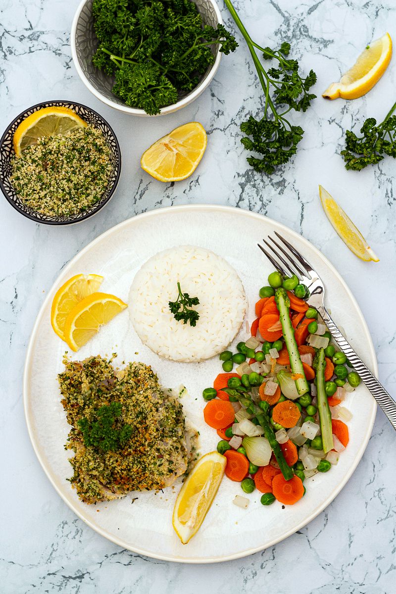 poisson croute d'herbe