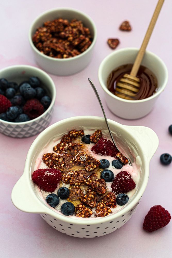 granola bowl fruits rouge