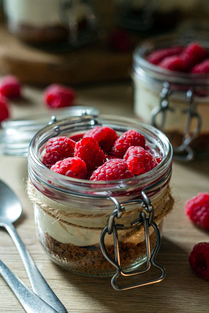 verrine cheesecake framboises