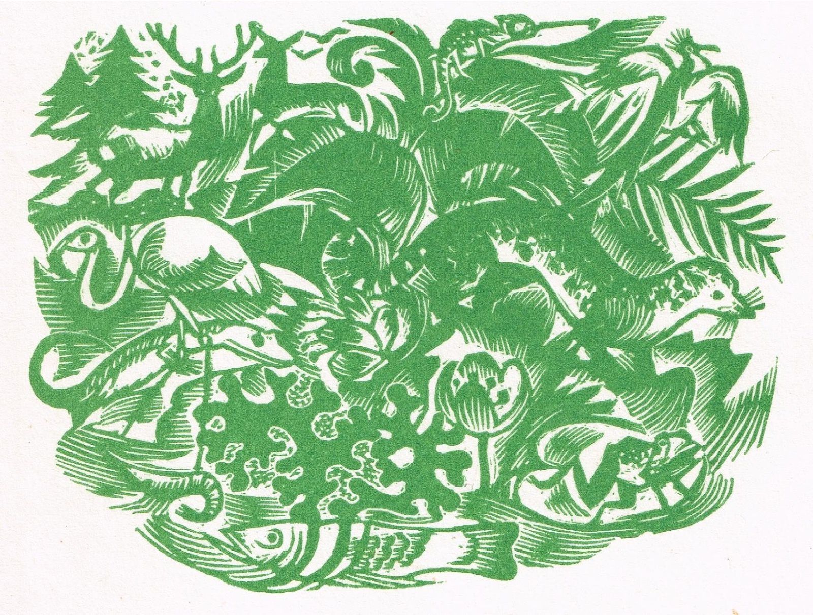 Frontispice des "Livres de nature", la célèbre collection créée par Jacques Delamain chez Stock, dans les années 1920.