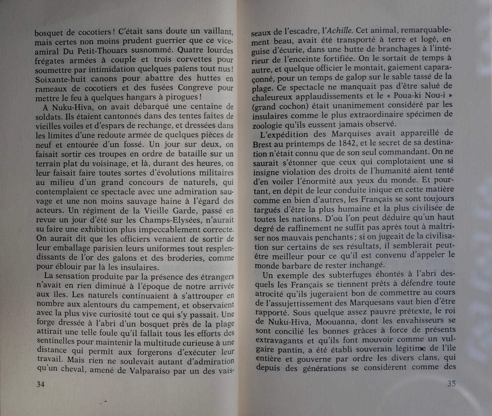 A propos de l'annexion peu glorieuse de l'archipel des Marquises en 1842 par la France (Herman Melville, &quot;Taïpi&quot;).