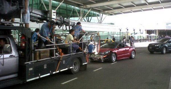 Peugeot RCZ - Pictures on the set with Will Smith