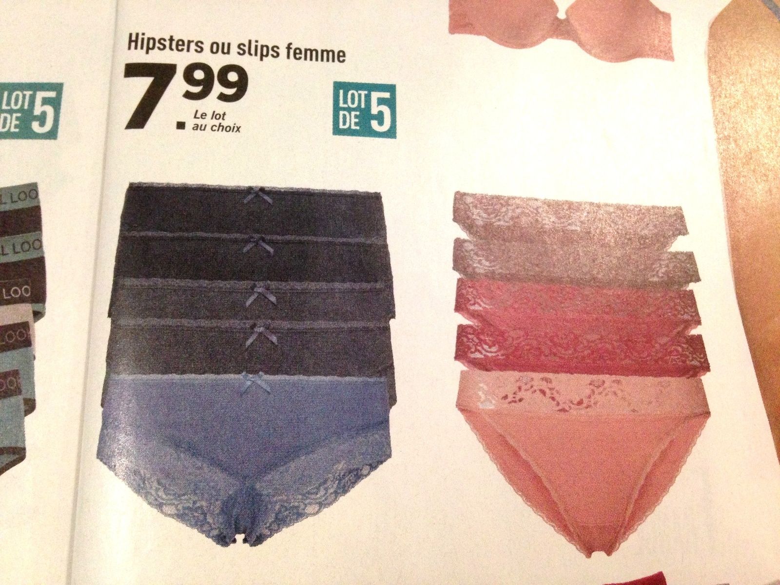 lidl sous vetement femme