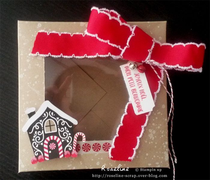 boîte avec la planche enveloppe stampin'up