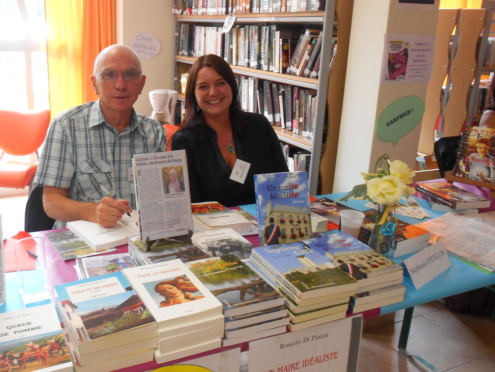 mon voisin de table Rosario Di Piazza...merci pour ta compagnie tu m'as beaucoup fait rire