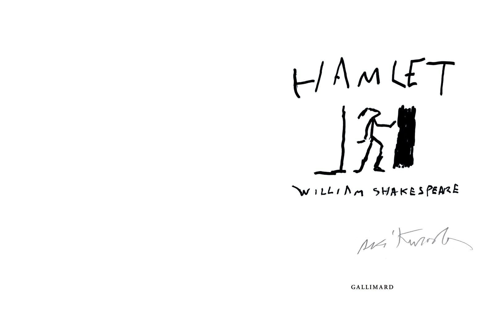 Aki Kuroda Hamlet Gallimard