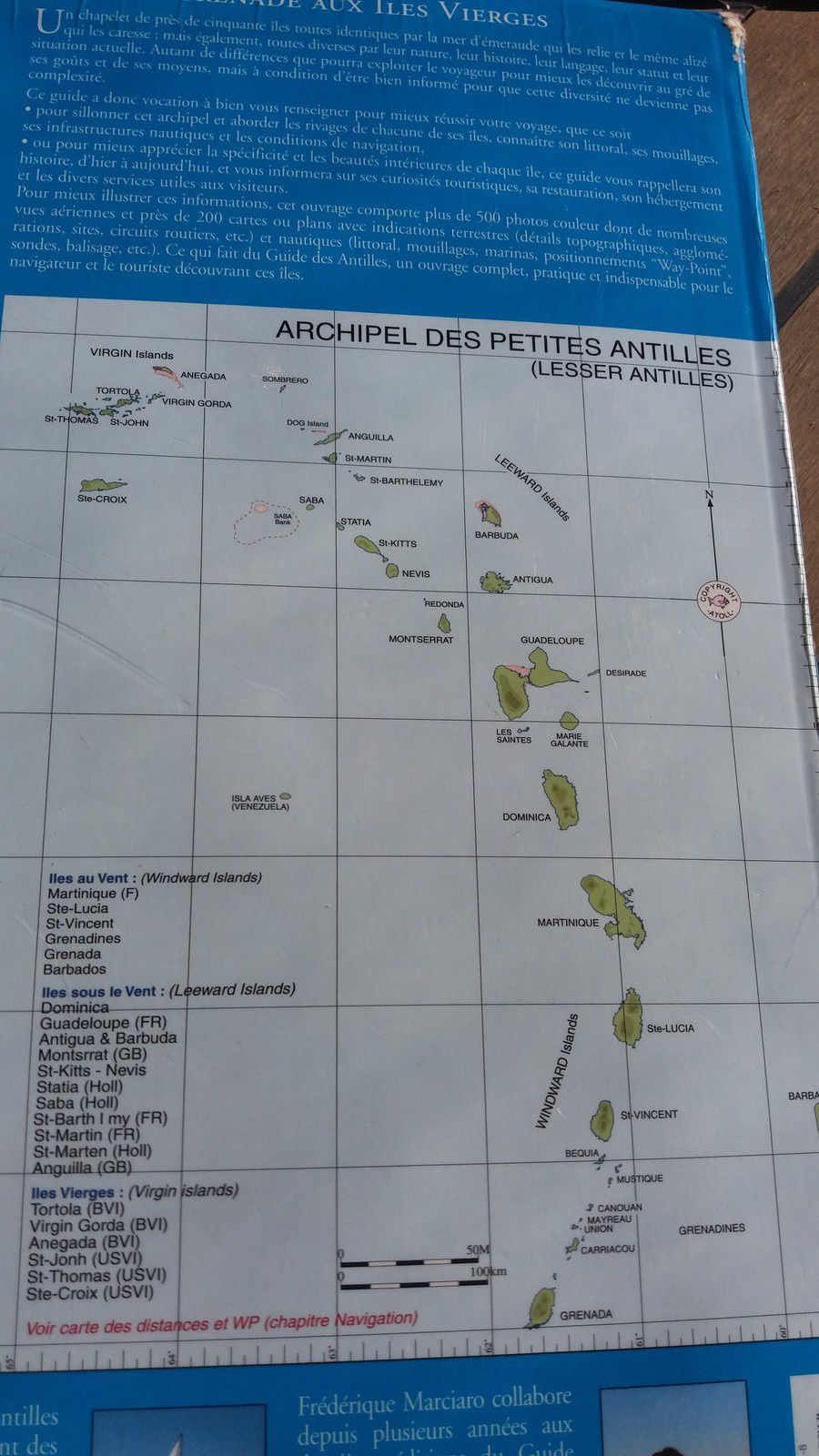 carte des Antilles